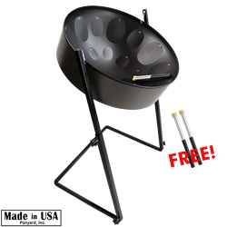 Panyard W1701 C-20 Lead Steel Pan - Caribbean Night PACKAGE - Pan + Stand + FREE Mallets