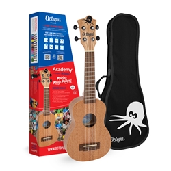 WUK205-NAT Octupus Soprano Ukulele - Natural