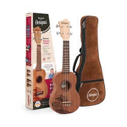 Octupus WUK230-SW Octopus Rosette Soprano Uke Wave Motif